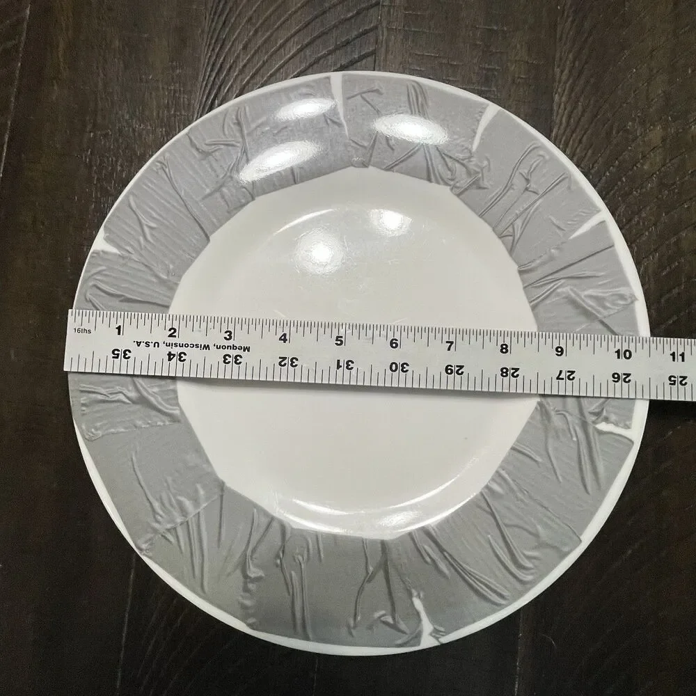 TOO by Blu Dot 4 Place Settings 8 pc - 4 Dinner Plates 4 Salad Plates Duct Tape